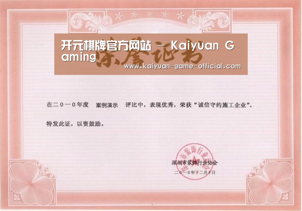 荣誉证书二